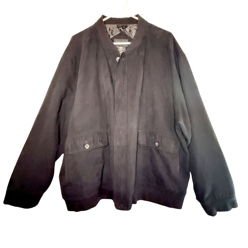 PGA Tour Signature Collection Vintage 90s Black Bomber Golf Jacket Men XXL